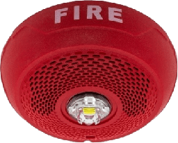 Bocina estroboscópica System Sensor SPSCRLED roja
