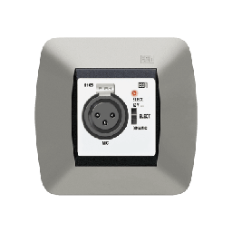 Base micrófono XLR EGI 1105.10 preamplificada blanca