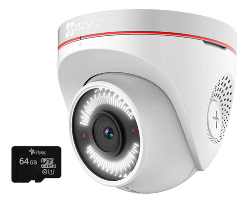 (EZVIZ) Domo IP 2 MP / Wi-Fi / Sirena y Estrobo + Micro SD 64GB