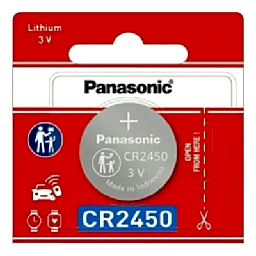 Batería de litio botón Panasonic CR2450 3V 620mAh