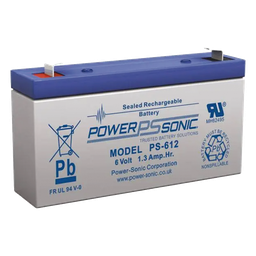 Batería Power Sonic PS612-F1 6V 1.2AH AGM/VRLA UL