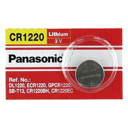 Pila botón Panasonic CR1220 litio 3V 35mAh