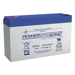 Batería 6V 12AH Power Sonic PS-6100-F1 AGM VRLA F1