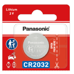Pila botón litio Panasonic CR2032 3V 225mAh