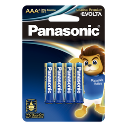 Batería alcalina AAA Panasonic LR03EGL/4B 1.5V 4 piezas