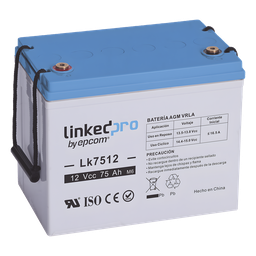 Batería respaldo LinkedPro LK7512 12V 75Ah AGM-VRLA