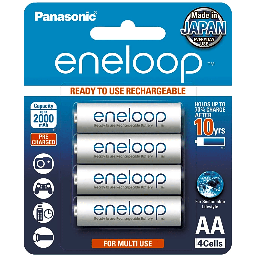 Batería recargable AA Panasonic eneloop 2000mAh 4 piezas