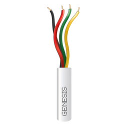 Cable de alarma Genesis 2103-1101 4x22 AWG 305m blanco