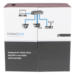 Bobina UTP Cat5e LinkedPro 305 m exterior negro