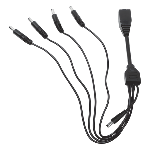 Cable con 5 Vías para Alimentar 4 Cámaras TURBOHD y DVR TURBOHD epcom / HIKVISION