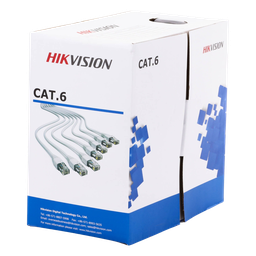 Bobina cable UTP Cat6 Hikvision DS-1LN6-UE-W 305m blanco