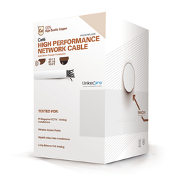 Cable UTP Cat6 LinkedPro PRO-CAT-6-PLUSW 305m blanco CM