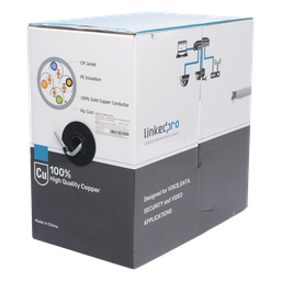 Bobina cable UTP Cat5e LinkedPro PRO-CAT-5E-V2 305m gris