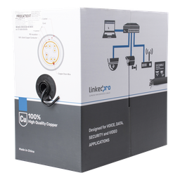 Bobina cable Cat5e LinkedPro PRO-CAT-5-EXT 305m FTP exterior