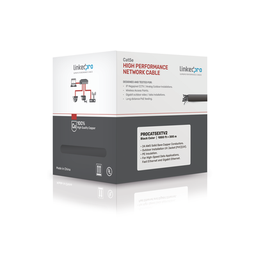 Bobina FTP Cat5e LinkedPro PRO-CAT-5-EXT-V2 305m negro