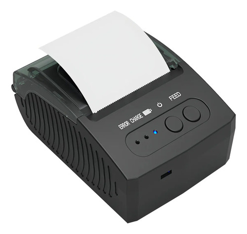 Impresora térmica portátil de 58 mm con  USB + Bluetooth, Android + iOS con Batería