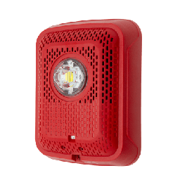 Bocina con estrobo System Sensor SPSRLED Serie L pared rojo