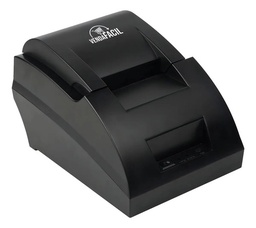 Impresora térmica de recibos de 58 mm con fuente de alimentación interna, puerto usb, color negro.