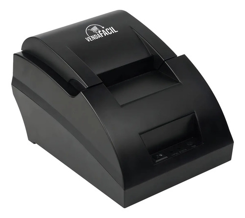 Impresora térmica de recibos de 58 mm con fuente de alimentación interna, puerto usb, color negro.