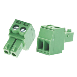 Bornera verde conector macho Hikvision 101305175 3.5mm