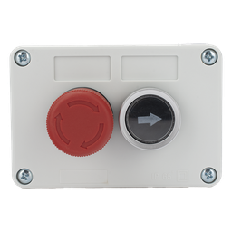 Botonera doble AccessPro XBS-SW-23 con stop enclavado IP40