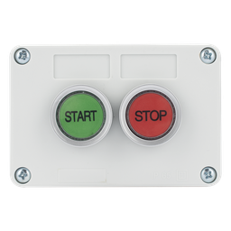 Botonera doble AccessPro XBS-SW-21 stop y start COM/NO IP40