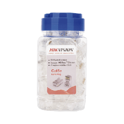Plug RJ45 Cat5e Hikvision DS-1M5EUA-15U bote 100 pzas