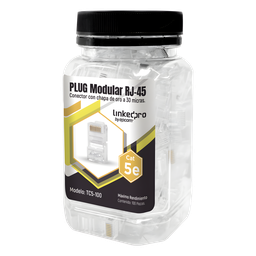 Plug RJ45 LinkedPro TC5-100 Cat5e sin blindaje