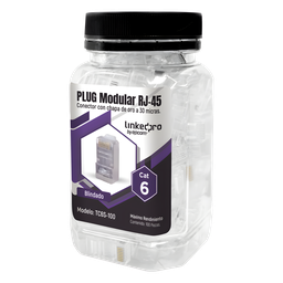 Plug RJ45 LinkedPro TC6S-100 Cat6 blindado