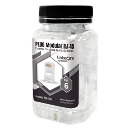 Plug RJ45 LinkedPro TC6-100 Cat6 sin blindaje