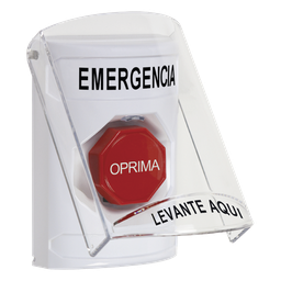 Botón emergencia STI SS2322EM-ES policarbonato interior