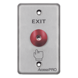 Botón de salida tipo hongo AccessPro APBRRLC rojo LED