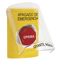 Botón paro de emergencia STI SS2222PO-ES amarillo