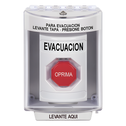 Botón de evacuación STI SS2382EV-ES policarbonato