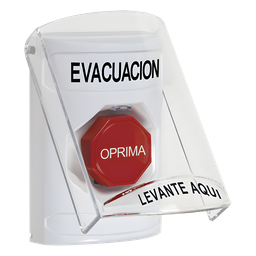 Botón de evacuación STI SS2322EV-ES tapa policarbonato
