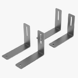 Bracket ECCO RNRBKT-SILV para barra LED de estribo Silverado