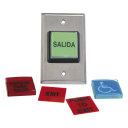 Botón de salida RCI 972LESMO LED placas ADA NO/NC