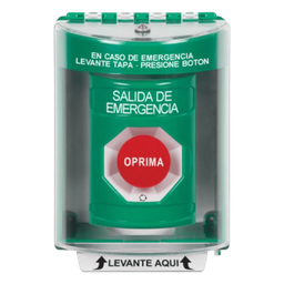 Botón de salida de emergencia STI SS2181EX-ES verde