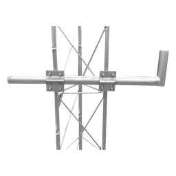 Brazo bastón Syscom Towers SBL-UNI-1G galvanizado