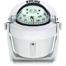Brújula marina Ritchie B-51W 51mm blanca lectura directa