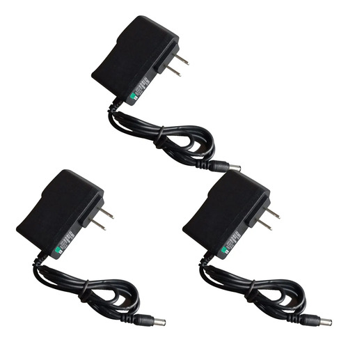 Kit de 3 Adaptador Eliminador Cargador 5 V 1 Amp