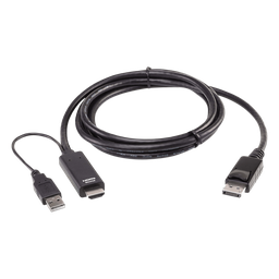 Cable HDMI a DisplayPort ATEN 2L-7D02HDP 4K 1.8m