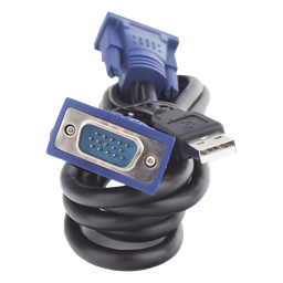 Cable KVM USB PLANET KVM-KC1-1.8 USB A + VGA 1.8 m