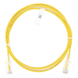 Cable de parcheo LinkedPro LP-UT6-200-YE-28 Cat6 slim 2m