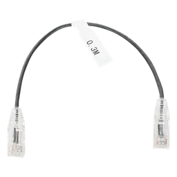 Cable de parcheo LinkedPro LP-UT6-030-BK-28 UTP Cat6 30 cm negro