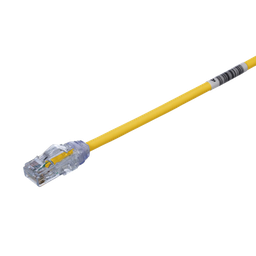Cable parcheo UTP Panduit UTP28X8INYL Cat6A 28 AWG amarillo 20cm
