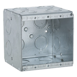 Caja conduit multigang RACO HUB-696 2 gangs acero