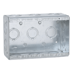 Caja multigang RACO HUB-692 3 gangs acero 16 entradas