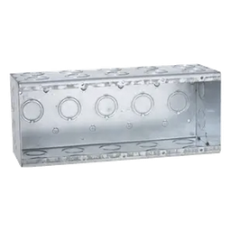 Caja conduit multigang Raco HUB-699 5 gangs acero