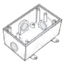 Caja Condulet FS Rawelt RR-0475 3/4" 4 bocas aluminio